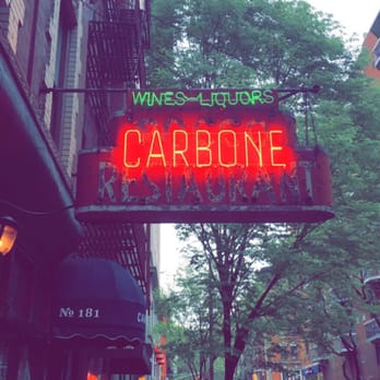 Carbone - The front sign. - Italian Near Me - New York, New York