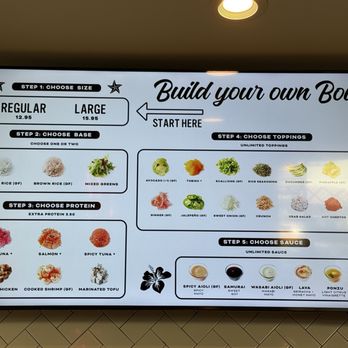 The Ono Poke - Menu - Poke Near Me - Hoover, Alabama The Ono Poke - Menu - Poke Near Me - Hoover, Alabama