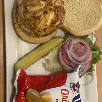 Koco's Pub - 11 oz. Broiled Crab Cake Sandwich on a roll - Pubs Near Me - Baltimore, Maryland