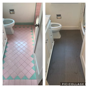Tile Experts - Before and after floor - Flooring Near Me - Hayward, California