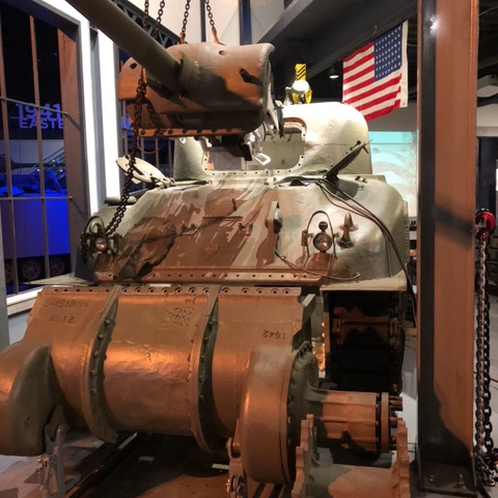 American Heritage Museum - Exploded view of Sherman tank. front transmission, tracks, 76 mm main gun - Museums Near Me - Hudson, Massachusetts American Heritage Museum - Exploded view of Sherman tank. front transmission, tracks, 76 mm main gun - Museums Near Me - Hudson, Massachusetts