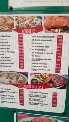 Menu photo 3 Peter TACO Villa San Alejandro, PUE