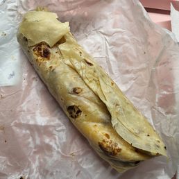 Ham breakfast burrito. Ham breakfast burrito.