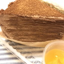 Chocolate Mille Crepe Cake