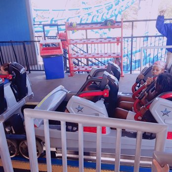 Blue Hawk - Part of the 2016 upgrades to this ride included new soft vest-style restraints for VASTLY improved rider comfort. - Amusement Parks Near Me - Austell, Georgia
