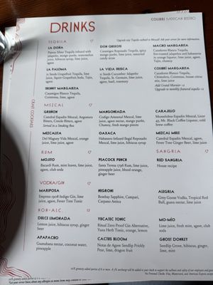 Menu photo 4 Colibri Mexican Bistro San Francisco, CA Menu photo 4 Colibri Mexican Bistro San Francisco, CA