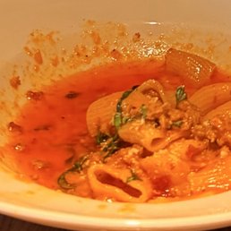 Rigatoni, floating in oil Rigatoni, floating in oil