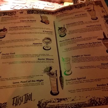 False Idol - Menu - Cocktail Bars Near Me - San Diego, California