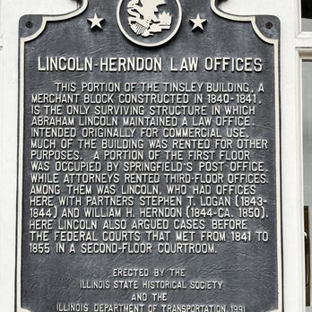 Lincoln Herndon Law Office - Signage - Lawyers Near Me - Springfield, Illinois Lincoln Herndon Law Office - Signage - Lawyers Near Me - Springfield, Illinois