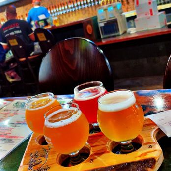 Buckstin Brewing - Beaumont - Flight of beers - Pizza Near Me - Beaumont, Texas Buckstin Brewing - Beaumont - Flight of beers - Pizza Near Me - Beaumont, Texas