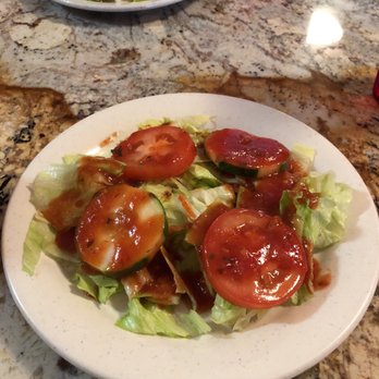 Luigis Italian Restaurant - The house salad that comes with the meal. - Italian Near Me - Mattoon, Illinois Luigis Italian Restaurant - The house salad that comes with the meal. - Italian Near Me - Mattoon, Illinois