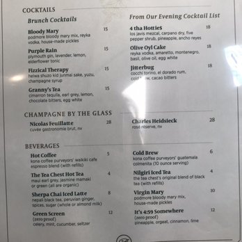 Podmore - Drink Menu - Cocktail Bars Near Me - Honolulu, Hawaii Podmore - Drink Menu - Cocktail Bars Near Me - Honolulu, Hawaii