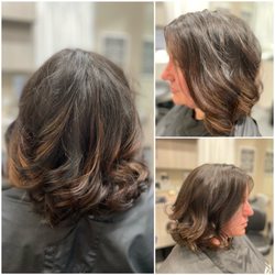 Highlights, haircut and style