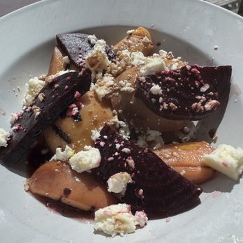 Knowles Station Wine & Co - Delicious, nutritious, filling, satisfying, fun Beet and Grilled Peaches with feta, candied pecans, and dressing salad! - Beer, Wine & Spirits Near Me - Kensington, Maryland Knowles Station Wine & Co - Delicious, nutritious, filling, satisfying, fun Beet and Grilled Peaches with feta, candied pecans, and dressing salad! - Beer, Wine & Spirits Near Me - Kensington, Maryland