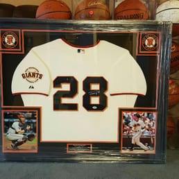 Buster Posey jersey framed by Tony at ManCave Memorabilia Buster Posey jersey framed by Tony at ManCave Memorabilia