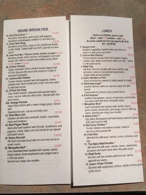 Menu photo 2 O'Char Thai Cuisine Issaquah, WA Menu photo 2 O'Char Thai Cuisine Issaquah, WA