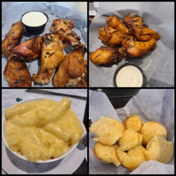 The Flyin' Pig - Regular wings, Buffalo wing, mac&cheese, and cornbread muffins - Barbeque Near Me - Midlothian, Virginia The Flyin' Pig - Regular wings, Buffalo wing, mac&cheese, and cornbread muffins - Barbeque Near Me - Midlothian, Virginia