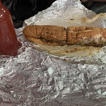 The Philly Steak Spot - The beef cheesesteak $13 and house punch $4 - Cheesesteaks Near Me - Hiram, Georgia