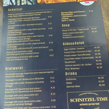 Schnitzel Time - Menu 8.8.2024 - German Near Me - Palm Coast, Florida Schnitzel Time - Menu 8.8.2024 - German Near Me - Palm Coast, Florida