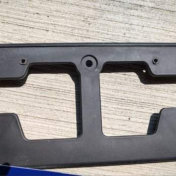CarMax - CARMAX drilled holes into existing plate frame because they couldn't attach their sign as it was. - Used Car Dealers Near Me - Columbus, Ohio