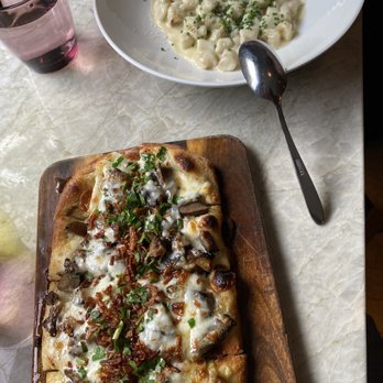 The Warbler - Mushroom flatbread and gnocchi - Pasta Shops Near Me - Chicago, Illinois