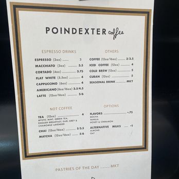 Poindexter - Menu - Cafes Near Me - Nashville, Tennessee Poindexter - Menu - Cafes Near Me - Nashville, Tennessee