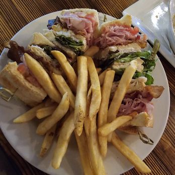 Tarrant's West - Club sandwich with fries - American Near Me - Richmond, Virginia Tarrant's West - Club sandwich with fries - American Near Me - Richmond, Virginia