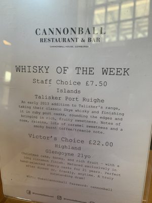 Menu photo 6 Cannonball Restaurant & Bar Edinburgh, EDH