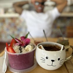 Tropical Kitchen - The freshest açaí bowl I've ever had. Mexican coffee with cinnamon.