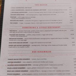 Expanded breakfast menu. Try "Something a little different" the options are really good.