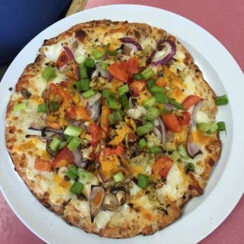 Happy Pizza - California Veggie... Fresh, cheesy & gooey yumminess! - Pizza Near Me - Manteca, California