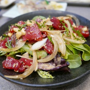 Maguro-Ya - Poke salad with maui onions BEST - Japanese Near Me - Honolulu, Hawaii Maguro-Ya - Poke salad with maui onions BEST - Japanese Near Me - Honolulu, Hawaii