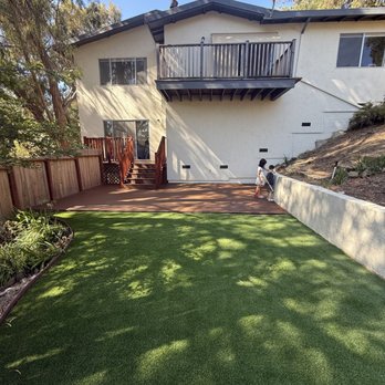 Palm Construction - Artificial turf and ground-level deck - Masonry/Concrete Near Me - San Lorenzo, California