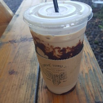 Drive Thru Joe - Iced mocha macadamia nut. - Coffee & Tea Near Me - Wahiawa, Hawaii Drive Thru Joe - Iced mocha macadamia nut. - Coffee & Tea Near Me - Wahiawa, Hawaii