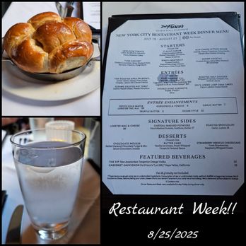 Del Frisco's Double Eagle Steakhouse - The best baked hot bread ever - so much butter!! The restaurant menu is really great! - Steakhouses Near Me - New York, New York