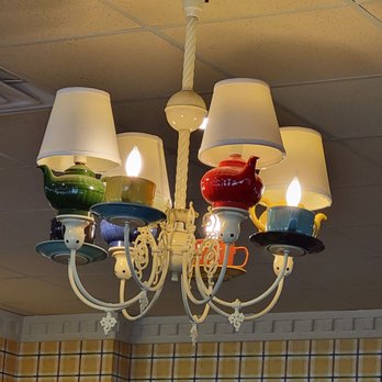 Gramma's Kitchen & Checkered Flag - a chandelier - Breakfast & Brunch Near Me - Walcott, Iowa