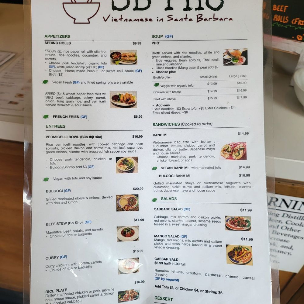 SB Pho - Menu - Pizza Near Me - Santa Barbara, California SB Pho - Menu - Pizza Near Me - Santa Barbara, California