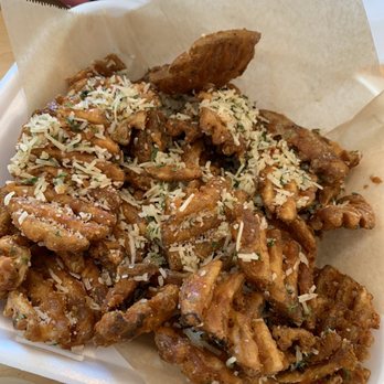 Cafe Maji - Truffle Parmesan fries. They have big servings! - Coffee & Tea Near Me - Artesia, California