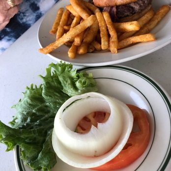 Fish Camp On Lake Eustis - Mommy Dearest really DID order a Big Lake County Burger; sigh! - Seafood Near Me - Tavares, Florida Fish Camp On Lake Eustis - Mommy Dearest really DID order a Big Lake County Burger; sigh! - Seafood Near Me - Tavares, Florida