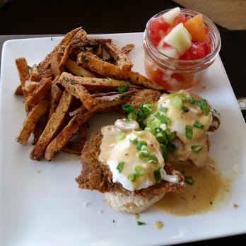 The Attic - Chicken Fried Steak Benedict - Breakfast & Brunch Near Me - Long Beach, California
