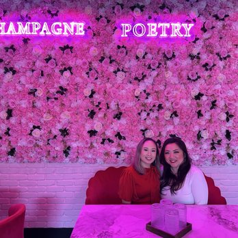 Champagne Poetry - Pink floral background - Champagne Bars Near Me - Portland, Oregon Champagne Poetry - Pink floral background - Champagne Bars Near Me - Portland, Oregon