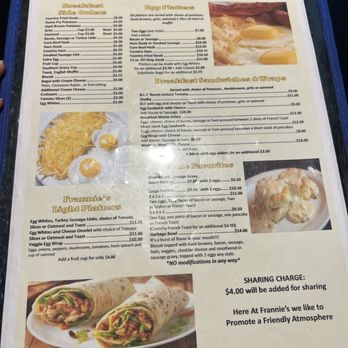 Frannie's Restaurant - Menu - Breakfast & Brunch Near Me - Royal Palm Beach, Florida Frannie's Restaurant - Menu - Breakfast & Brunch Near Me - Royal Palm Beach, Florida