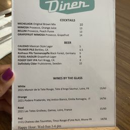 Clark Street Diner - menu - Diners Near Me - Los Angeles, California