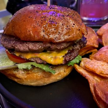 Trax Burgers And Bar - Trax Burger - a classic take on the double cheeseburger trend - American Near Me - Minneapolis, Minnesota Trax Burgers And Bar - Trax Burger - a classic take on the double cheeseburger trend - American Near Me - Minneapolis, Minnesota