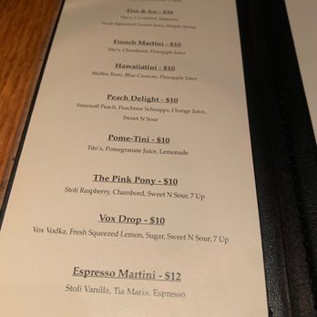 Cork N' Cleaver - Drink menu - Steakhouses Near Me - Fort Wayne, Indiana