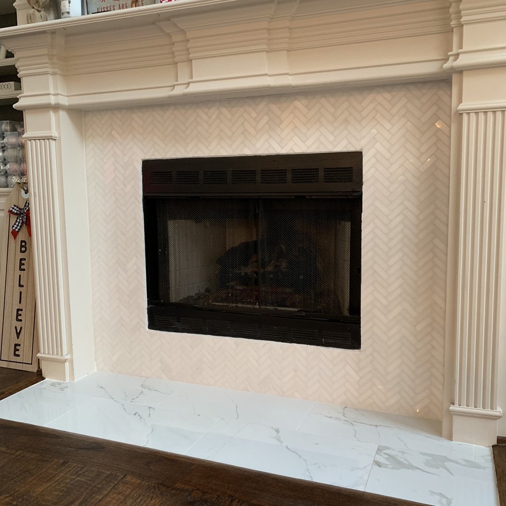 Total fireplace makeover Total fireplace makeover