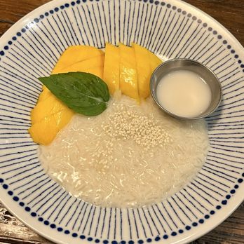 Imm Thai NYC - Coconut Sticky rice with Fresh Mango - Thai Near Me - New York, New York