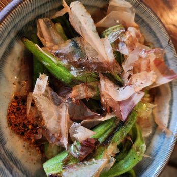 Shokudou - Okra with sea salt - Izakaya Near Me - San Francisco, California Shokudou - Okra with sea salt - Izakaya Near Me - San Francisco, California