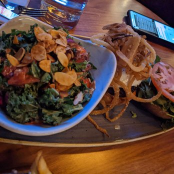 The Wilcox Gastropub - Delicious Mediterranean salad with a Wilcox burger - Gastropubs Near Me - Mississauga, Ontario The Wilcox Gastropub - Delicious Mediterranean salad with a Wilcox burger - Gastropubs Near Me - Mississauga, Ontario