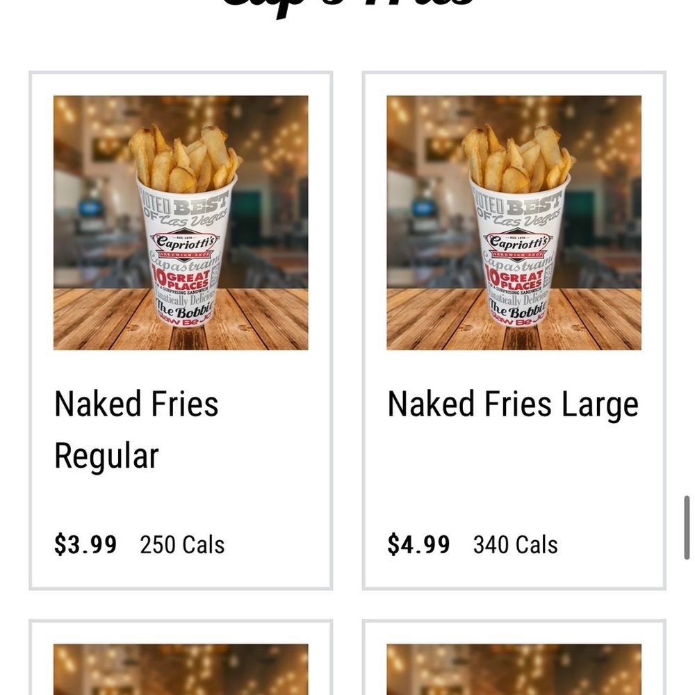 Capriotti's Sandwich Shop - On the website nothing about selected stores stores only - Sandwiches Near Me - Henderson, Nevada